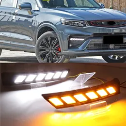 Geely Tugella Xingyue FY11 2019 2020 2021 DRL LED DAYTIMEランニングライト付きの2PCS fy11 2019 2020 2021