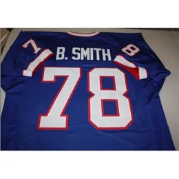 Uf Chen37 Goodjob Men Youth women Vintage BRUCE SMITH #78 SEWN STITCHED AFC CHAMPION Football Jersey size s-5XL or custom any name or number jersey