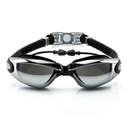Óculos de natação ópticos adultos Óculos de mergulho com prescrição de mergulho Homens Mulheres Plugu -tampão Profissional Surf Eyewear Y220428 Profissional