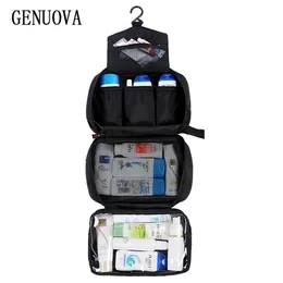 New Hanging Toiletry Bag Men Travel Wash Organizer Women Cosmetics Kit Make Up Pouch High Quality Waterproof Hook Shower Bags 210305
