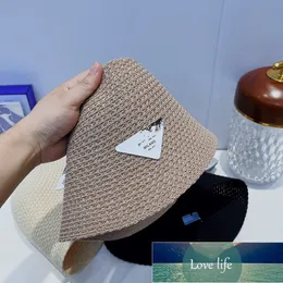 Cappello da pescatore da donna Primavera ed estate Marchio di moda Cappello da pescatore di moda casual caldo lavorato a maglia estivo traspirante a prova di sole Cappelli di paglia Internet