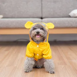 Pet Dog Animal fofo Coloque de chuva O cachorro Face Hip-Hop All Seasons Proof Water Apparel Fashion Sweater Sweater Vest Clothes263E