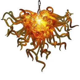 100% Mouth Blown Pendant Lamps CE UL Borosilicate Murano Style Glass Dale Chihuly Art Newly Crystal Glass Chandelier Pendants Drops