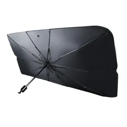 Car Sun Telescopic Sunshade Umbrella Protector Parasolは、熱を断熱して紫外線をブロックするために使用されます