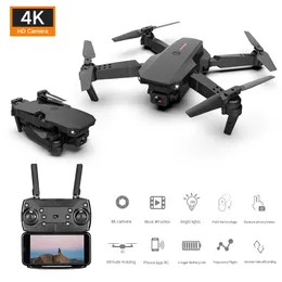 E88 drone 4k HD camera dual camera four-axis folding aerial photography drone camera with drones module battery