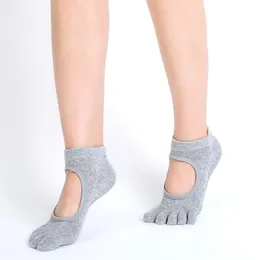 Sport Socken Eine Größe Weibliche Backless Nicht-slip Atmungsaktive Pilates Ballett Fitness Frauen Hohe Qualität Einfarbig SockenSport