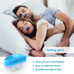 Sublimation Party Supplies New 2in1Anti Stop Snoring Snore Free Magnetic Silicone Snore Stopper Sleep Device