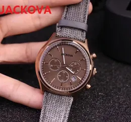 Высококачественные полнофункциональные шесть Stiches Work Designer Watch Spectwatch 43 мм мужчина 316 Корпус из нержавеющей стали Кварце