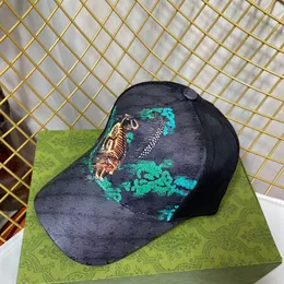 2022 mody męskie designer netto czapki wysokiej jakości wydrukowane tygrysy pełne litera snapbacki na zewnątrz letnią czapkę baseballową