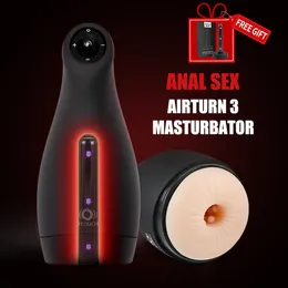 Otouch AirTurn 3男性マスターベーターフェラチオマシン吸引バイブレーター男性用のセクシーなおもちゃ膣マスターベーション猫カップアダルト製品