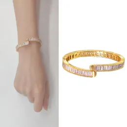 2022 pulseiras de joalheria de moda pulseiras de cobre zircônia cúbica pulseira pulseira de pulseira cristal strass africano manguito para acessórios de luxo feminino presentes