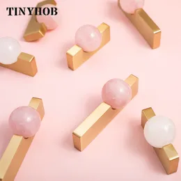 White Crystal Ball And Brass Drawer Knobs Furniture Handles Cupboard Drawer Pull Kitchen Cabinet Door Wardrobe Handles Hardware