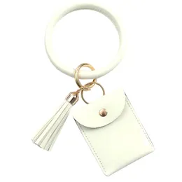 Key Tassel Ring Bracelet Holder Bangle Keychain Wristban Large Card With Wallet Accessory