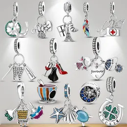 925 Sterling Silver Pingente Charms para Pandora Caixa Original Esponja Tartaruga de Tartaruga de dentes Octopus Presentes Presentes European Charms de bracelete colar