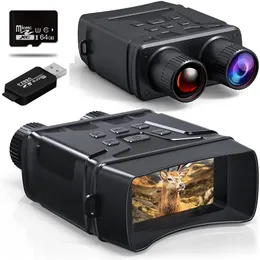 Binoculars Dispositivo de Visão Noturna R6 850nm Infravermelho 1080p HD 5x Telescópio de caça ao Zoom Digital