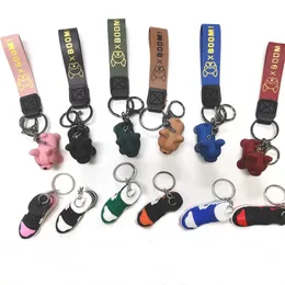 High Quality Mini Silicone 3D Sneaker Dog Keychain Designer Shoes Keychains Handbag Chain Basketball Keychain For Men Women Fashion Gift