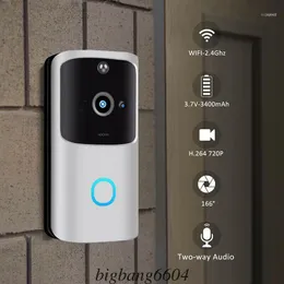 2.4G Draadloze WiFi Smart Deurbel Camera Video Afstandsbediening Deur Bell Ring Intercom CCTV Chime Phone App Home Security