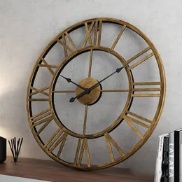 Wanduhren, modisch, für Zimmer, Garten, robust, Geschenk, Nadel, Heimdekoration, hängende Verzierung, römische Ziffern, ClockWall