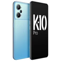オリジナルOppo K10 Pro 5G携帯電話8GB RAM 256GB ROM Snapdragon 888 50MP AF NFC 5000MAH ANDROID 6.62インチ120Hz OLED E4フルスクリーン指紋IDフェイススマート携帯電話