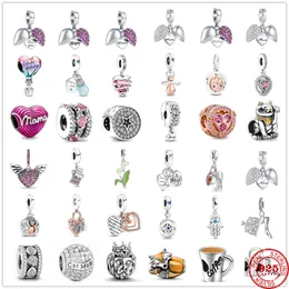 925 sterling Silver Dangle Charm Parkerling Pamifier Pamifier Balloon Wings Beads Bead Fit Pandora Charms Bracelet Diy Jewelry Association