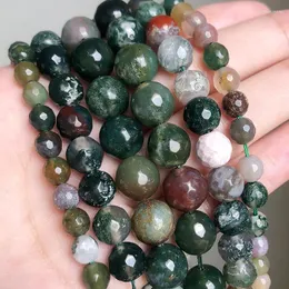 Altre perle di pietra naturale India Agate sfaccettate Artigianato Sfuso per creazione di gioielli Fai da te Orecchini Bracciale Catena 4/6/8 / 10mmAltro Toby22