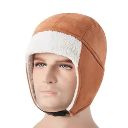 Czapki rowerowe maski ochrony słuchu czapkę narciarską kemping haczyka gęzia zagęszcza wiatroodporna ciepła bawełna na zimę