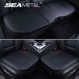Siedziny samochodowe Covery Universal PU skórzane okładka siedziska cztery sezony Pokrywa Automobiczne Automatyczne akcesoria wnętrza Mata H220428