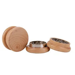 Pipe New Hot Salking Wood Zinc Alloy Circular Grinder de duas camadas de fumaça de engrenagem plana