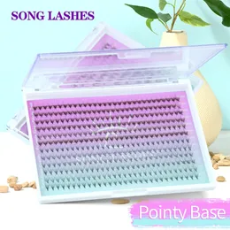 Song Lashes Premade Fasn Pointy Base Eries Extension 6d 7d 8d 10d 14d Premade Volume Fan 220524