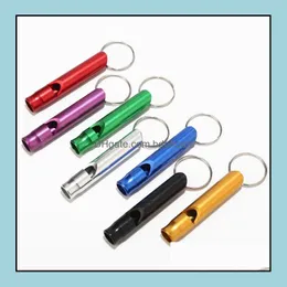 Outdoor Gadgets Hiking And Cam Sports Outdoors Aluminum Alloy Whistle Keyring Keychain Mini For Emergency Survival Safety Sport Hunting Me