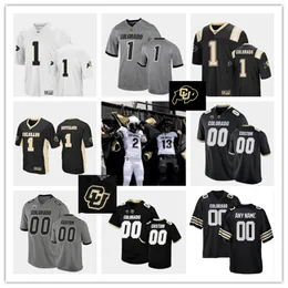 2022 NCAA Custom Colorado Buffaloes Stitched Football Jersey 23 Jarek Broussard 0 Ashaad Clayton 22 Toren Pittman Christian Gonzalez Brady Russell Mister Williams