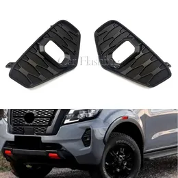 1 par svart dimlampor ramskydd för Nissan Navara NP300 2020 2021 2022 FOG Light Cover