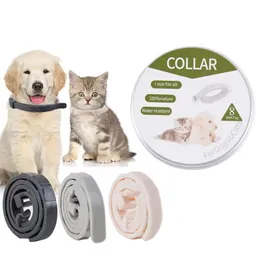 Dog Flea & Tick Remedies Dogs Fleas Repellent Essential Oil Collar Adjustable Cat Insect Repellent Collars Anti-Flea For Puppy Small Large Dog Flea-Prevention ZL1019
