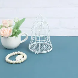Presentförpackning 1st Metal White Bird Cage Candy Box Wedding Presents Favors Iron Card Holder Birdcage Boxes 11 7CMGIFT