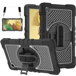 Tablet Cases For Smsung Tab A 8.0 T290/T295 8.4 T307U A7 Lite T220/T225 With Kickstand And Pencil Holder Design Shockproof Anti Fall Protective Cover Shoulder & Hand Strap