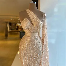 Abiti da sera di champagne perle di cristallo di lussuoso abito da sposa da sposa abito da ballo da sposa abito da ballo personalizzato