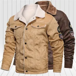 Winter Fleece Jacket Men Windbreaker Coats 남자 폭격기 재킷 패션 두꺼운 따뜻한 군사 재킷 수컷 외부웨어 옷 201128