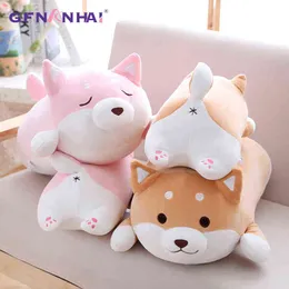 PC Güzel Yağ Shiba Inu Köpek Peluş Oyuncaklar Doldurulmuş Yumuşak Kawaii Hayvan Karikatür Yastık Dolls Hediye Çocuklar İçin Bebek Çocukları J220704