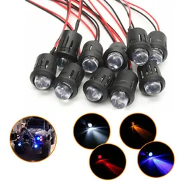 Party Decoration PCS 12V 10MM ثابت مسبقًا LED Ultra Bright Water Clear Bulb Cable Cable