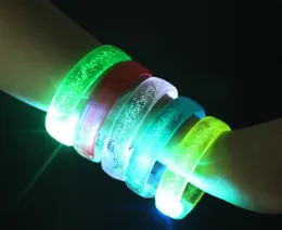Light Up Acrylic Bubble Bangle LED Plashing Bracelet Party Favor Ação