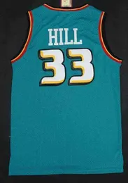 Uomini personalizzati all'ingrosso cuciti tutte le maglie da basket retrò Carter McGrady Penny Hakeem Stockton 32 Karl Malone 33 Hill ason West Allen Iverson Mike Bibby