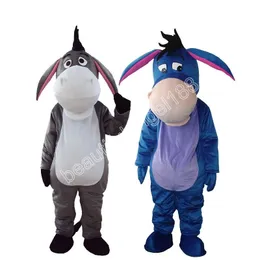 Halloween Donkey Mascot Costume Cartoon Cattle Theme Character Carnival Unisex Adults Outfit Christmas Party Outfit Suit