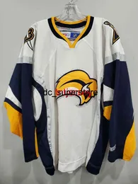 cheap custom CCM Buffalo Sabers White Hockey Jersey Sewn Stitch add any number name MEN KID HOCKEY JERSEYS XS-5XL