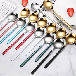 6pcs In Acciaio Inox A Forma Di Cuore Cucchiai Carino Scoop Agitazione  Cucchiaio Da Tavola Per Dessert Torta Di Caff