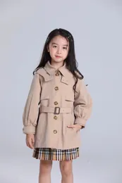 designer kid tench coats sets fashion Korea style set 100-160cm baby girl boutique clothe cotton material