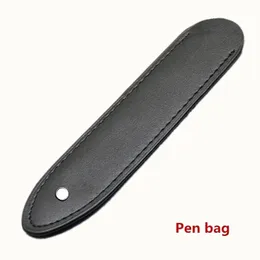 프로모션 PU 가죽 펜 백 단일 펜을위한 고품질 검은 색 연필 케이스