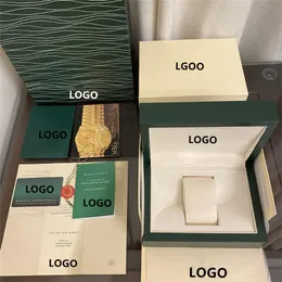 Watch Box Cases Factory Supplier Green Original Wooden Box Papers Card Cancustization Watchewatch Caseswatch