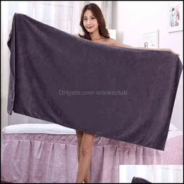 100X200Cm Towel Luxury Super Absorbent And Quick-Drying Large Bath Towel-Super Soft El To Wear Y220226 Drop Delivery 2021 Supplies Home Ga