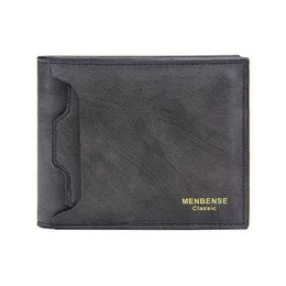 wallets Men Wallet Brand Business Vintage Short Wallets Bifold Multifunction Credit Id Card Holder Casual Designer Purse 220628
