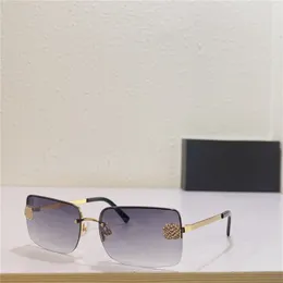 Nowe modne okulary przeciwsłoneczne 4104-B metalowa półramka kwadratowa soczewka popularna soczewka UV400